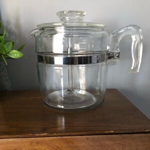 COPY - Pyrex 6 Cup Stovetop Vintage Percolator Complete #7756